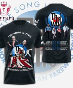 The Who the Song is Over North American Farewell Tour 2025 Limited Edition 3D Shirt