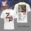 Zach Bryan With Heaven On Top White 3D Shirt
