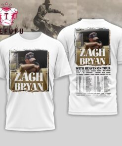 Zach Bryan With Heaven on Tour 2026 White T Shirt