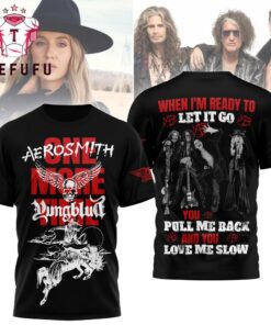 Aerosmith Yungblud One More Time 2026 Black T Shirt