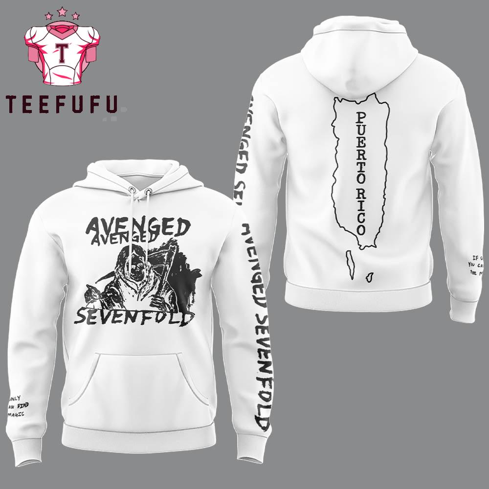 Avenged Sevenfold Life Is But a Dream Latin America Tour 2026 in Mexico City White Hoodie