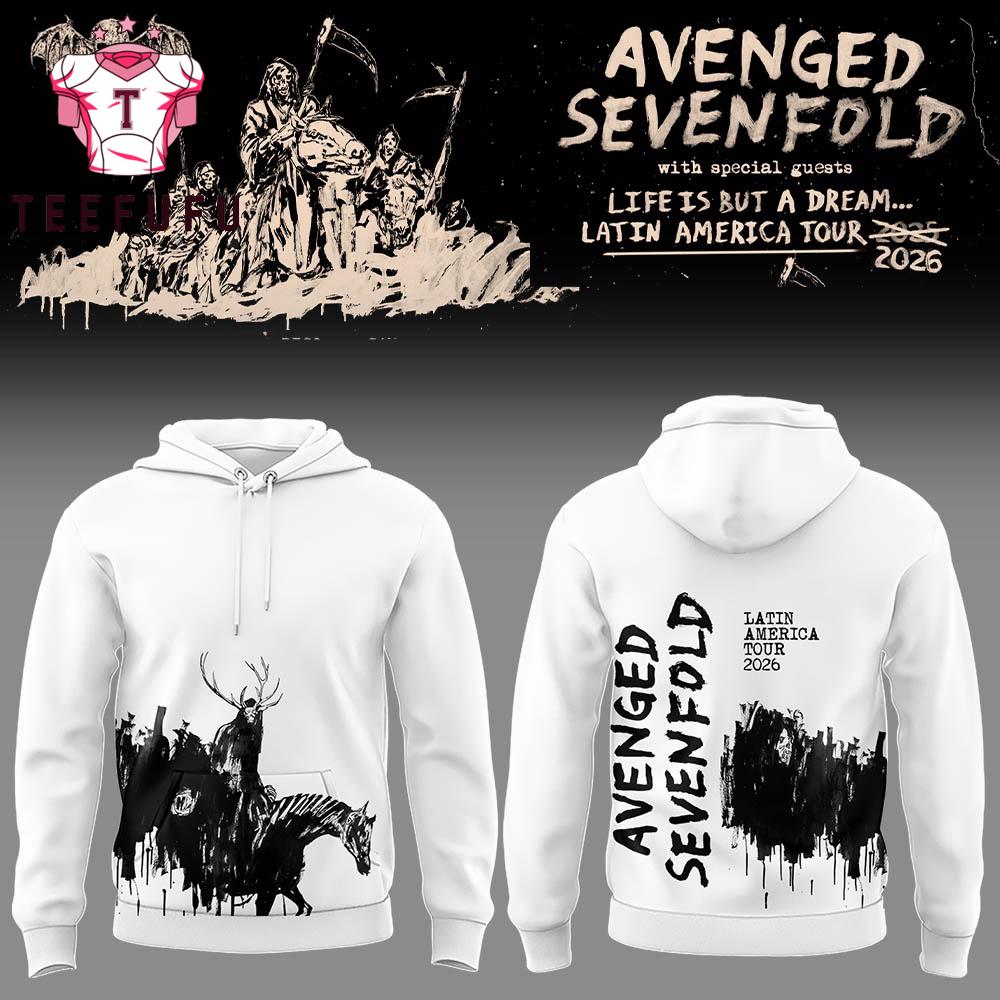 Avenged Sevenfold Life is But A Dream Latin America Tour 2026 Limited Edition Hoodie