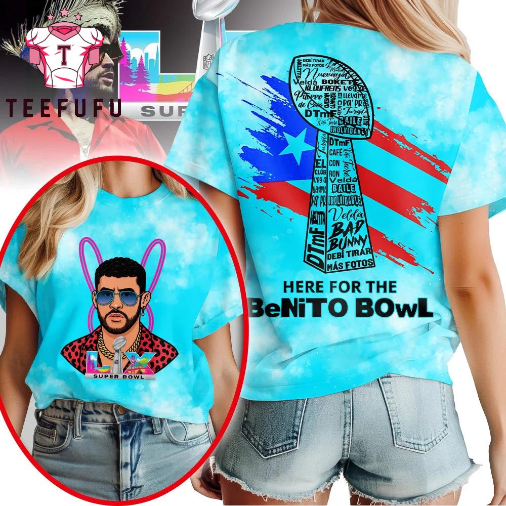 Bad Bunny The Best Half Time Super Bowl 2026 Unisex Print Shirt