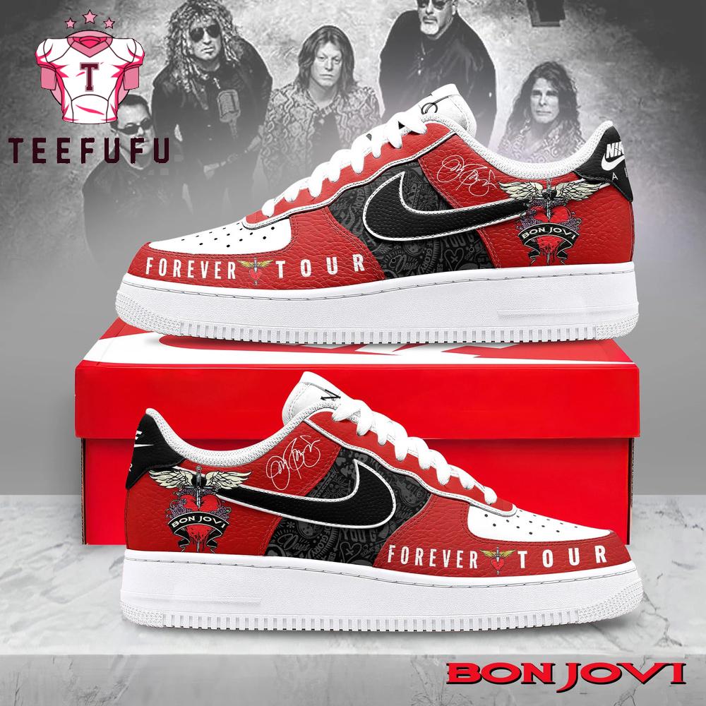Bon Jovi Forever Tour 2026 Air Force 1 Shoes Sneaker