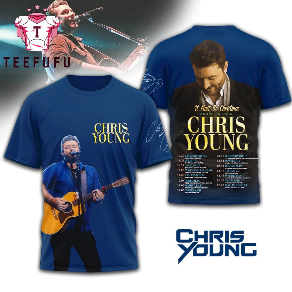 Chris Young Acoustic Tour 2026 3D Shirt