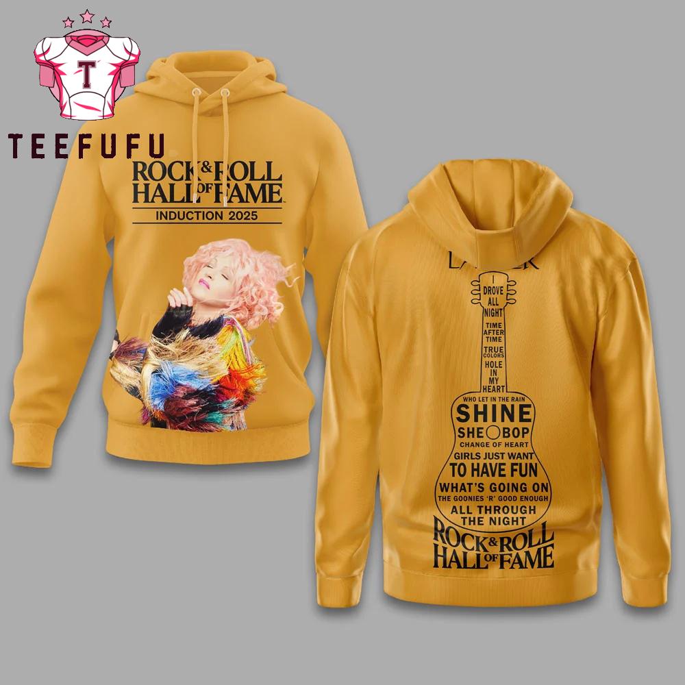 Cyndi Lauper Rock & Roll Hall of Fame 2025 Hoodie