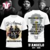 D'angelo 1974-2025 Forever in Our Hearts White T Shirt 3 D'angelo 1974-2025 Forever in Our Hearts White T Shirt