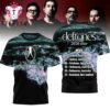 Deftones 2026 Tour Schedule 3D Shirt