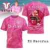 Ed Sheeran Play Music 2026 Pink T Shirt