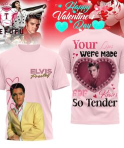 Elvis Presley Happy Valentine’s Day 2026 Pink 3D Shirt