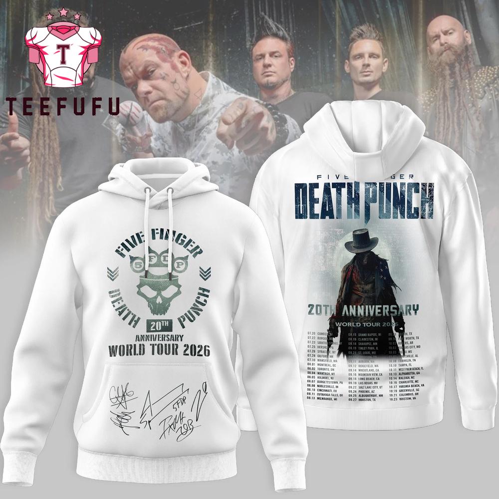 Five Finger Death Punch Wolrd Tour 2026 Hoodie