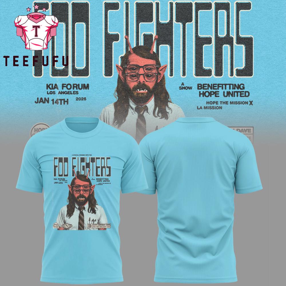 Foo Fighters Kia Forum Los Angeles 2026 Tour All Over Printed Shirt