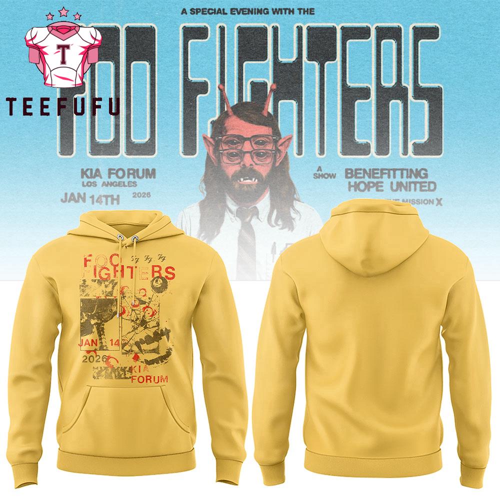 Foo Fighters Kia Forum Los Angeles 2026 Tour Limited Edition Hoodie