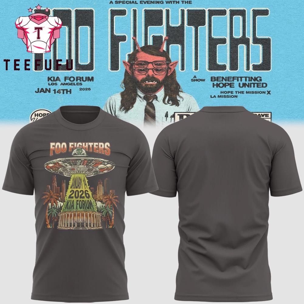 Foo Fighters Kia Forum Los Angeles 2026 Tour Limited Edition T Shirt