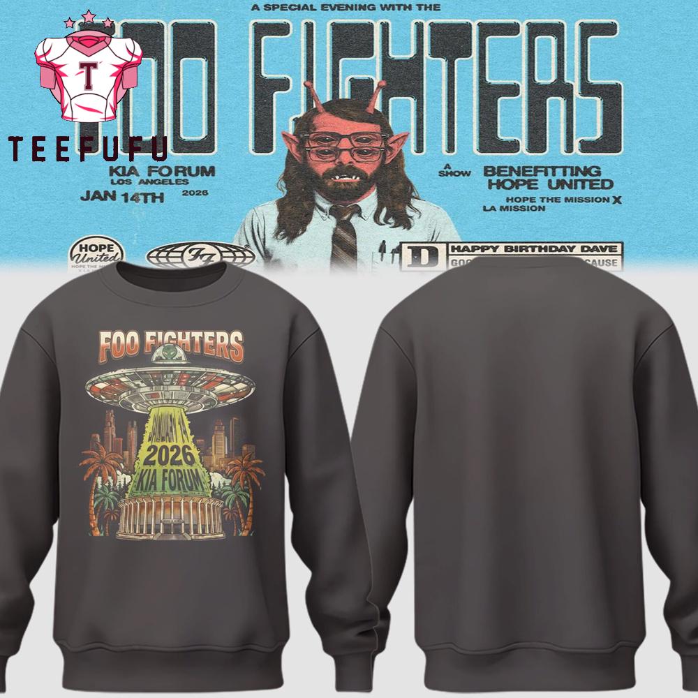 Foo Fighters Kia Forum Los Angeles 2026 Tour Sweatshirt