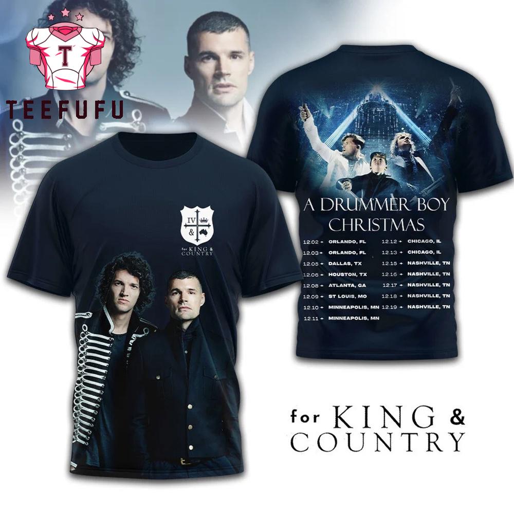 For King And Country A Drummer Boy Christmas 3D Shirt
