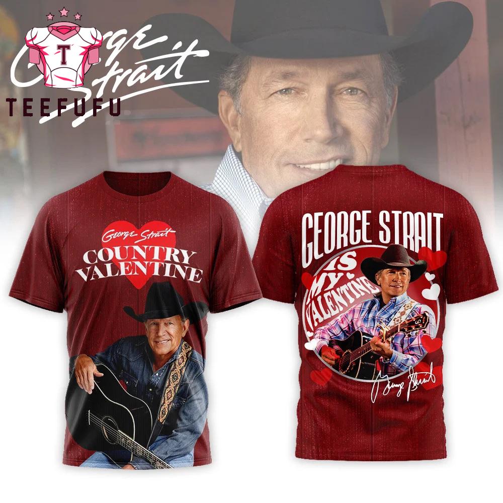 George Strait 2026 Valentine's Day 3D Shirt