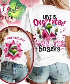 Grinch Happy Valentine’s Day 2026 Unisex 3D Shirt