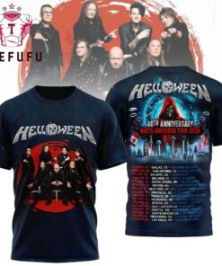 Helloween 40th Anniversary North American Tour 2026 3D Shirt