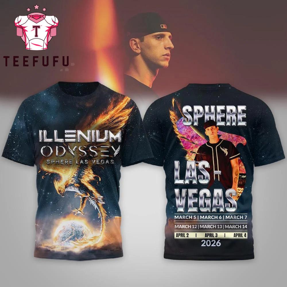 Illenium 2026 Las Vegas 3D Shirt