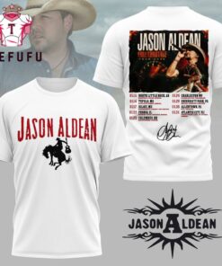 Jason Aldean Full Throttle 2026 Tour White T Shirt