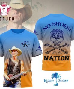 Kenny Chesney 2026 Music No Shoes Signature Limited 3D Shirt