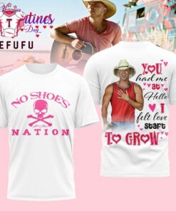 Kenny Chesney No Shoes Happy Valentine’s Day 2026 White 3D Shirt