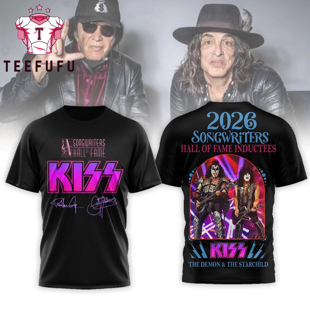 Kiss Band 2026 Songwriters Hall of Fame 3D Shirt