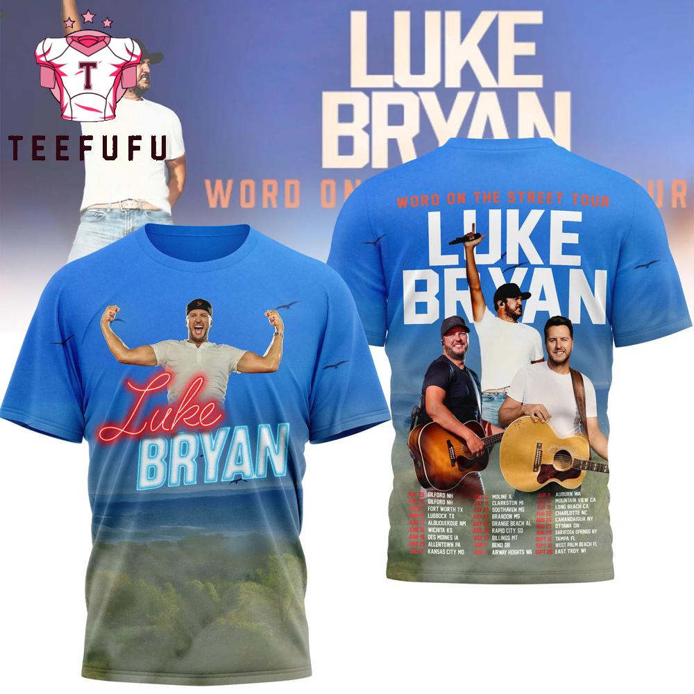 Luke Bryan Word on the Street Tour 2026 3D Shirt