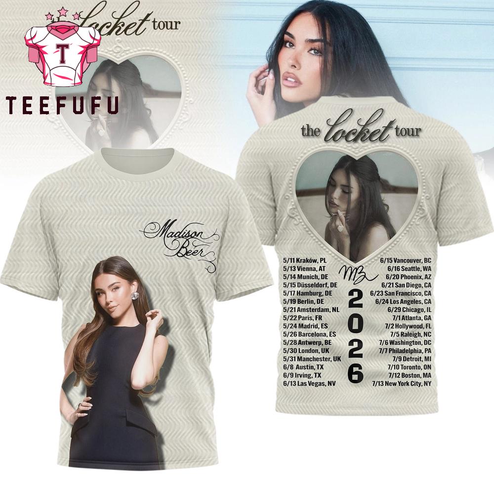 Madison Beer the Locket Tour 2026 3D Shirt