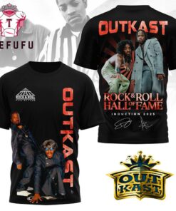 OutKast Rock And Roll Hall of Fame Induction 2025 Signature Black T Shirt