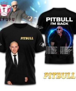 Pitbull I'm Back 2026 Tour T Shirt