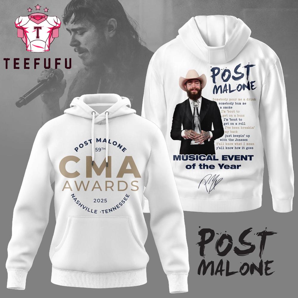 Post Malone Music 2025 CMA Awards Hoodie
