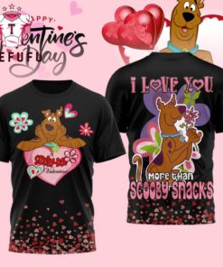 Scooby-Doo Happy Valentine’s Day 2026 Black 3D Shirt