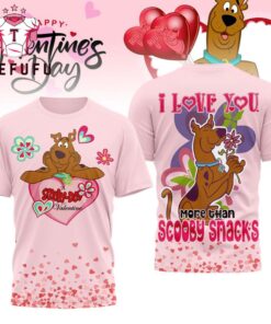 Scooby-Doo Happy Valentine’s Day 2026 Pink 3D Shirt