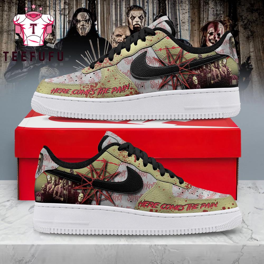 Slipknot Here Comes the Pain 2026 Air Force 1 Shoes Sneaker