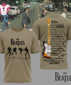 The Beatles 2026 Music Graphic Signature Special New T Shirt