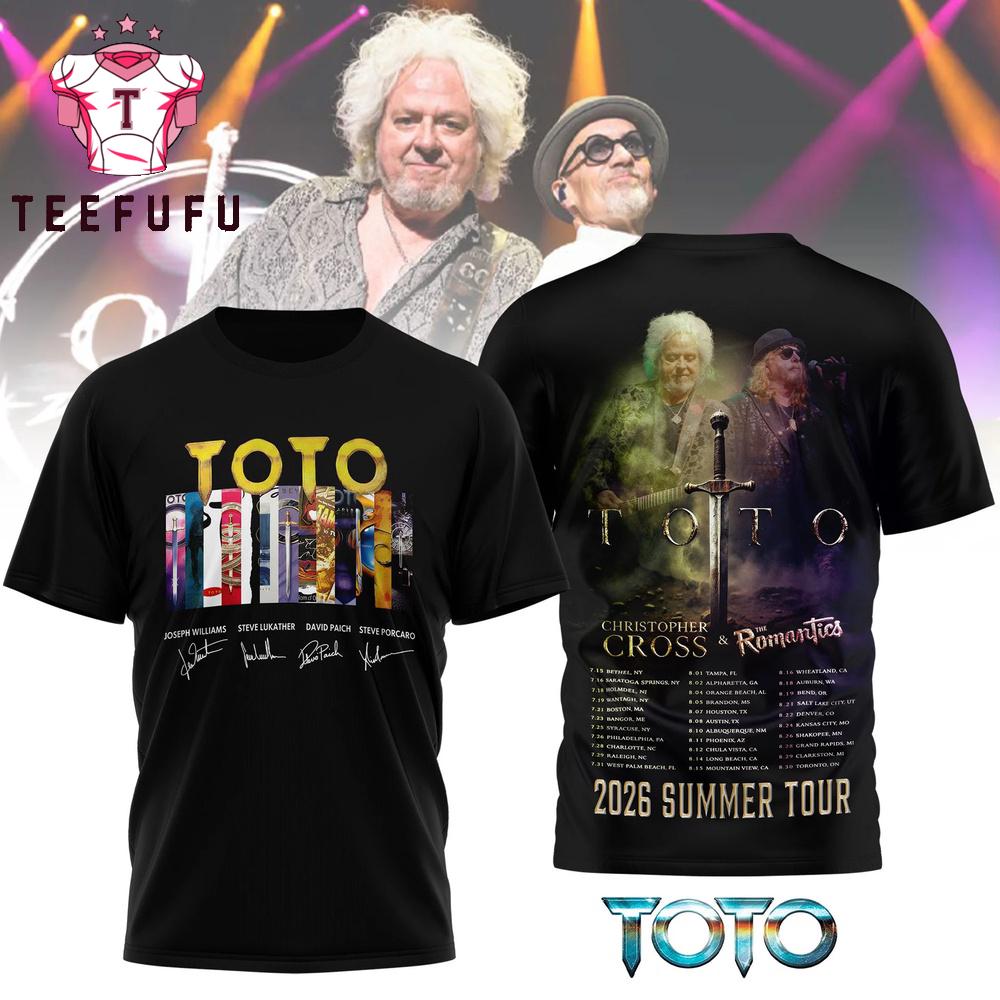 Toto Band 2026 Summer Tour Special New 3D Shirt