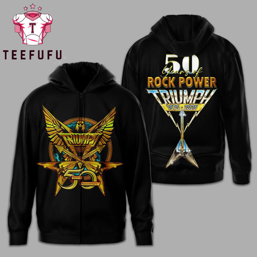 Triumph 50 Years of Rock Power 2025 Hoodie