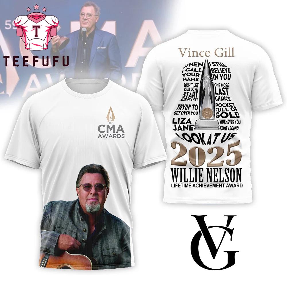 Vince Gill Lifetime Achievement CMA Awards 2025 3D Shirt