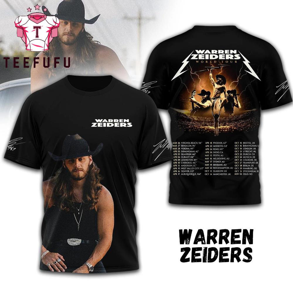 Warren Zeiders World Tour 2026 T Shirt