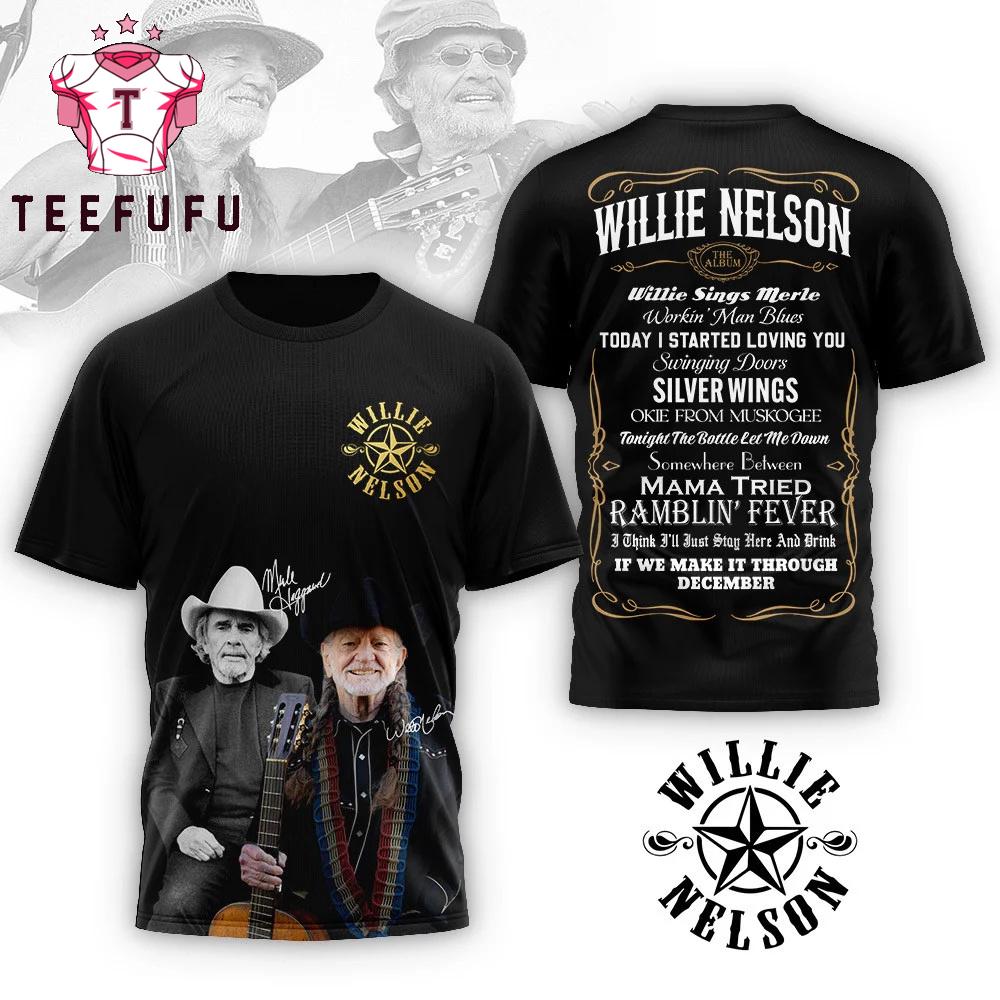 Willie Nelson 2026 New Album Black T Shirt