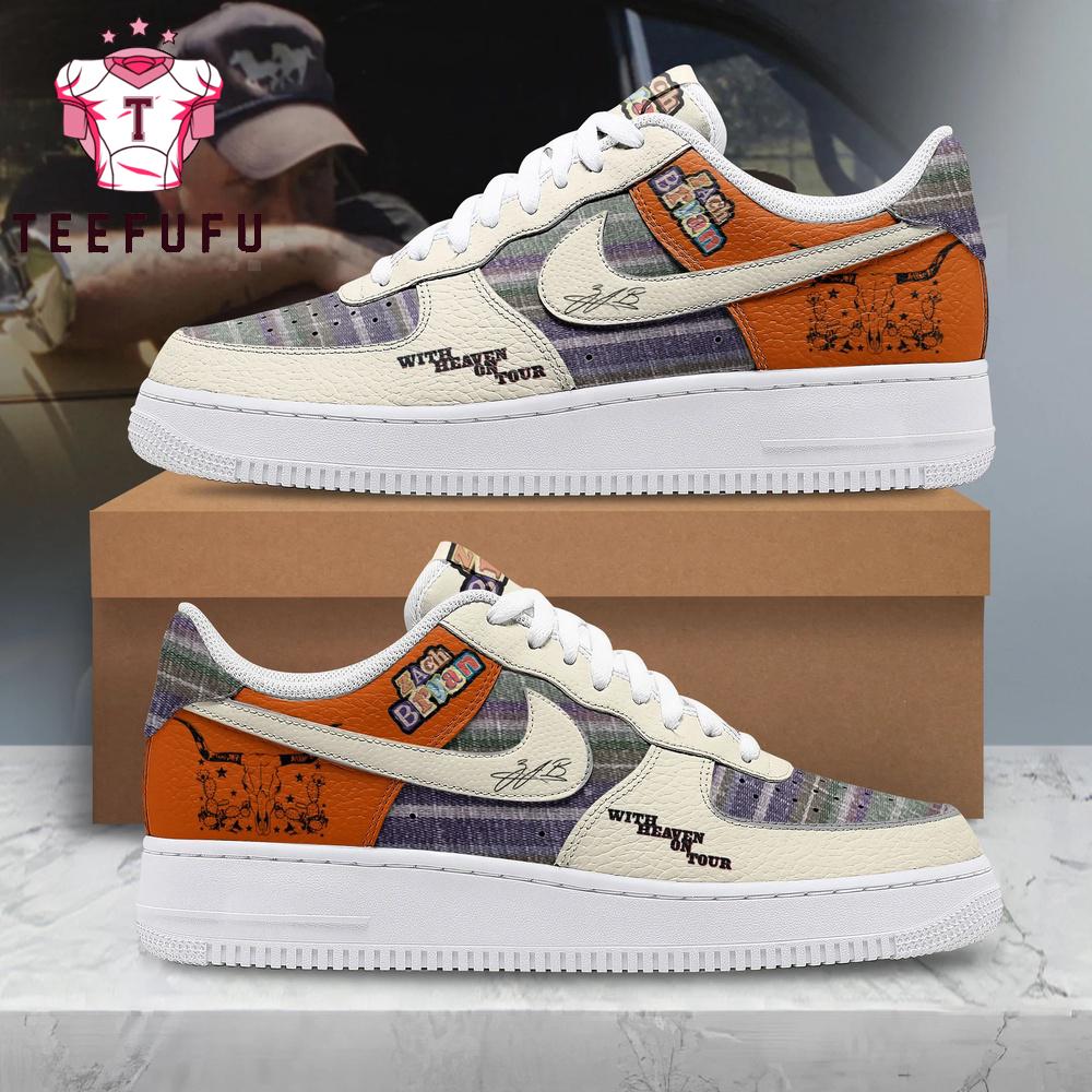 Zach Bryan With Heaven on Tour 2026 Air Force 1 Shoes Sneaker