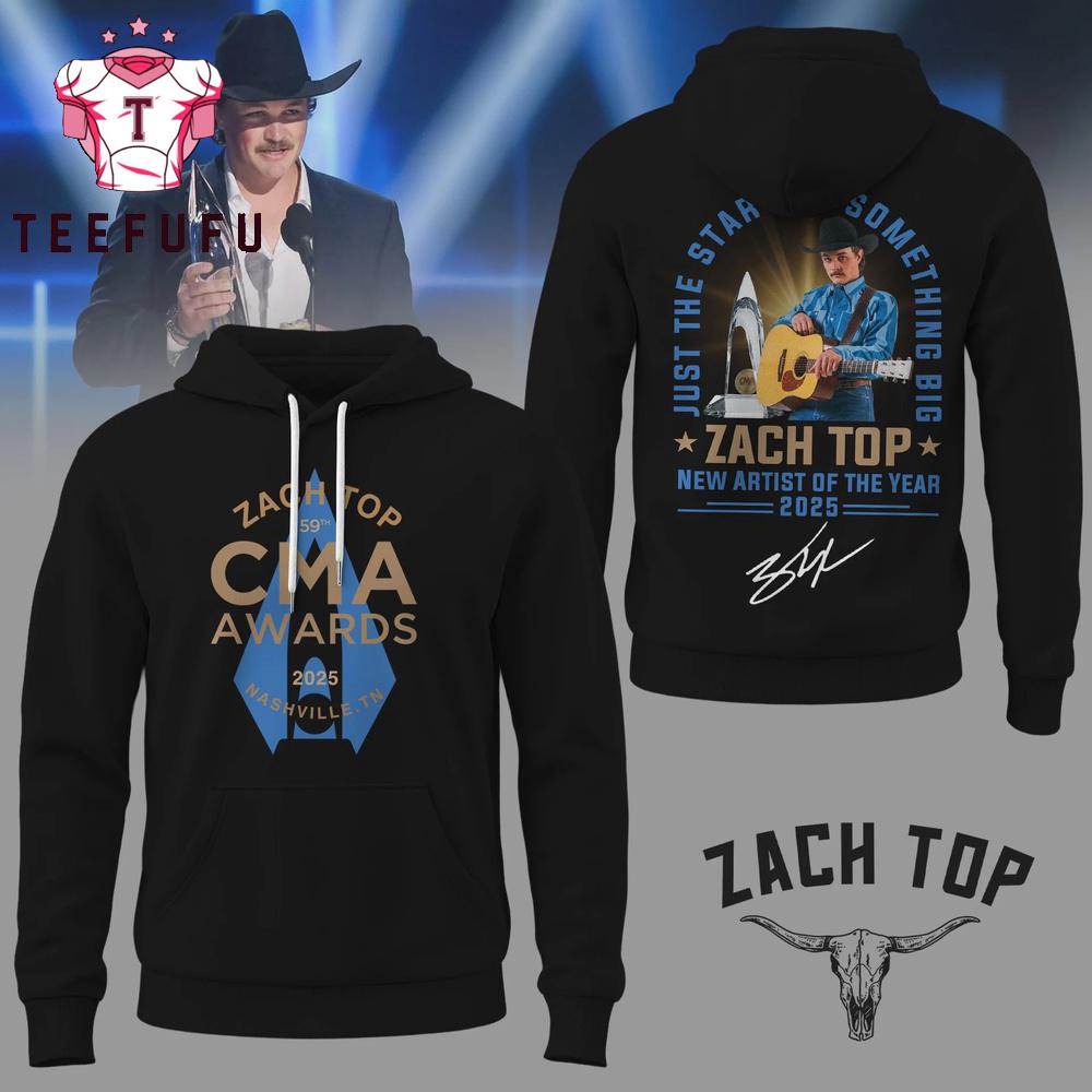 Zach Top 2025 CMA Awards Graphic Signature New Hoodie