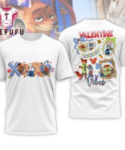 Zootopia Happy Valentine’s Day 2026 White 3D Shirt