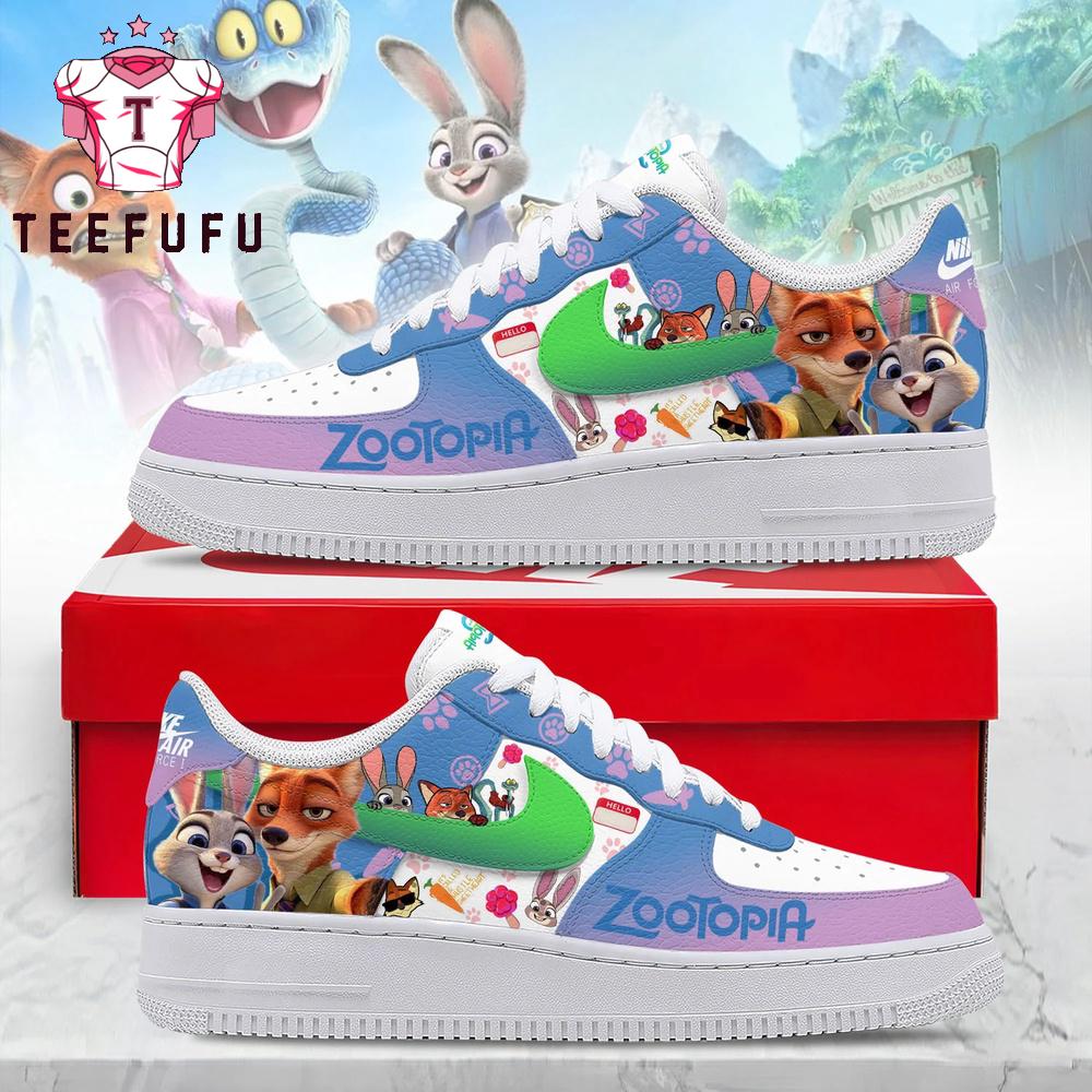 Zootopia Movies 2026 Air Force 1 Shoes Sneaker