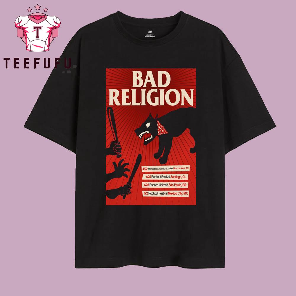 Bad Religion USA Tour 2026 T Shirt