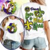 Buc-ee’s 2026 Peace Love And Mardi Gras White T Shirt