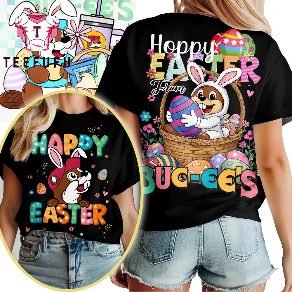Buc-ee's Happy Easter 2026 Black T Shirt