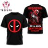 Deadpool 10th Anniversary 2016-2026 Black T Shirt